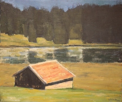 Geroldsee, Öl auf Leinwand, 2013, 50 × 60 cm