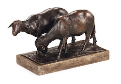 Schafe, Bronze, 1901, H: 16 cm