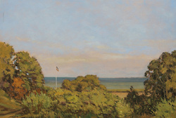 Blick nach Föhr, Öl auf Leinwand, 2011, 60 × 100 cm