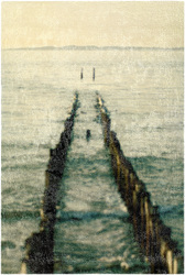 Grobe Orientierungshilfe, Mischtechnik auf Schichtholz, 2019, 40 &times; 27 cm