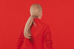o. T. (orange), Acryl auf Leinwand, 2021, 80 &times; 120 cm