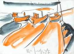 Usedom, Aquarell, 2007, 13 &times; 18 cm