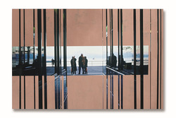 Scan code FN, Öl, Fotografie, Aluminium, 2005, 66 &times; 100 cm