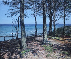 Bäume an der Ostsee, Öl auf Leinwand, 2020, 50 &times; 60 cm