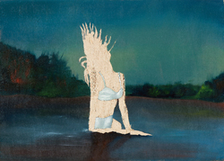 o.T. 13/20, Öl auf Schichtholz, 2013, 30 &times; 42 cm
