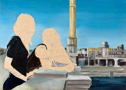 o.T. X./13, Öl auf Schichtholz, 2013, 30 &times; 42 cm