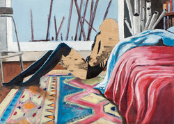 o.T. 1XV./13, Öl auf Schichtholz, 2013, 30 &times; 42 cm