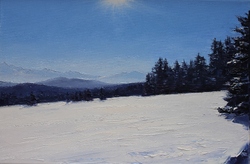 Bei Seefeld/Österreich, Öl auf Leinwand, 40 &times; 60 cm