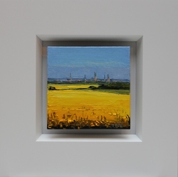 Lübeck/Raps, Öl auf Hartfaser, 13 &times; 13 cm