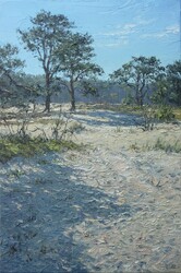 Dünen mit Kiefern, Öl auf Leinwand, 2020, 60 &times; 40 cm