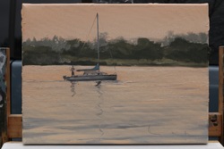 Einfahrt, Öl auf Leinwand, 2016, 30 &times; 40 cm