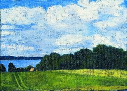 Grosse Wolken, Öl auf Leinwand, 2007, 50 &times; 70 cm