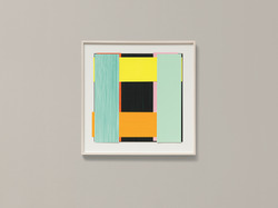 Face 63, Acryl auf Kunststoff-Folien, Collage auf Karton, 2003/2016, 36 &times; 36 cm