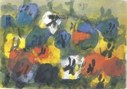 Stiefmütterchen, Lithografie (koloriert), 2003, 31,6 &times; 45,3 cm