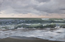 Strand mit Wolkenschatten