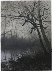 Weiher, Öl auf Leinwand, 2017, 180 &times; 130 cm