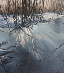 Wintermorgen, Öl auf Leinwand, 2015, 90 &times; 80 cm