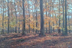 Herbstwald, Öl auf Leinwand, 40 &times; 60 cm