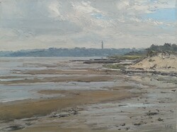 Watt auf Sylt, Öl auf Leinwand, 30 &times; 40 cm