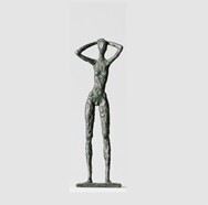 Zeichen I., Bronze, 2005, H: 17 cm