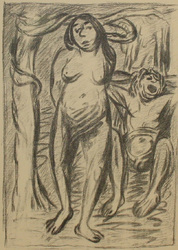 Adam und Eva, Lithographie, 1930, 37,8 &times; 27 cm