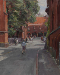 An der Marienkirche, Öl auf Leinwand, 2010, 100 &times; 80 cm