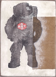 art, Acryl/Collagen auf MDF, 2014, 22 &times; 16 cm