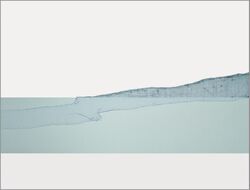 Ashore XIX, Radierung und Hochdruck, 2007, 30 &times; 40 cm