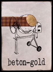 betongold, Acryl/Collagen auf MDF, 2016, 22 &times; 16 cm