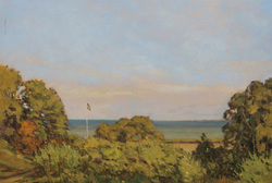 Blick nach Föhr, Öl auf Leinwand, 2011, 60 &times; 100 cm
