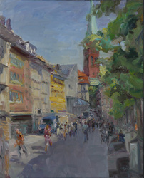 Breite Straße, Öl auf Leinwand, 2010, 100 &times; 80 cm