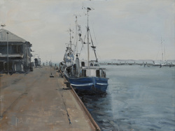 Hafen I, Öl auf Hartfaser, 2012, 30 &times; 40 cm