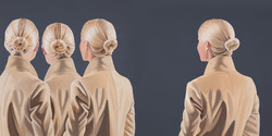 o.T (die vier), Pigmentdruck, 2020, 100 &times; 200 cm
