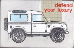 defend your luxury II, Acryl/Collagen auf MDF, 2016, 15,5 &times; 24 cm