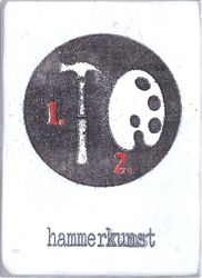 hammerkunst, Acryl/Collagen auf MDF, 2016, 22 &times; 16 cm