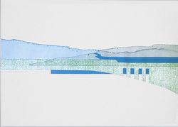Inshore I, Radierung/Hochdruck, 2011, 50 &times; 70 cm
