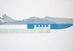 Inshore III, Radierung/Hochdruck, 2011, 50 &times; 70 cm