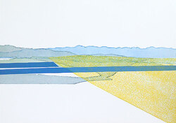 Kanal II, Radierung/Hochdruck, 2012, 60 &times; 80 cm