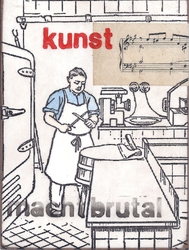 kunst macht brutal, Acryl/Collagen auf MDF, 2015, 16 &times; 22 cm