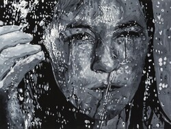 Nach dem Sturm, Acryl und Polymer auf Papier und Leinwand, 2012, 60 &times; 80 cm