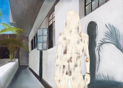 o.T. VI./14, Öl auf Schichtholz, 2014, 30 &times; 42 cm