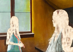 o.T. X./14, Öl auf Schichtholz, 2014, 30 &times; 42 cm