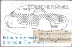 music in your head fimmel, Acryl/Collagen auf MDF, 2016, 15,5 &times; 24 cm