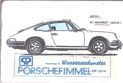 porschefimmel (wasserstoff), Acryl/Collagen auf MDF, 2016, 15,5 &times; 24 cm