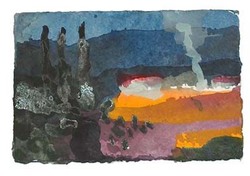 Provence, Gouache, 2007, 10 &times; 15 cm