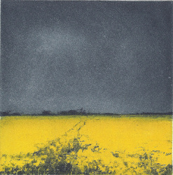 Raps, Farbradierung, 2012, 12 &times; 12 cm