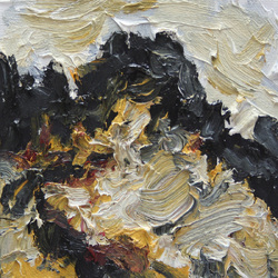 Schönes Wald- und Wiesenbild, Öl auf Leinwand, 2012, 20 &times; 20 cm