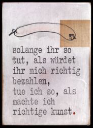solange ihr so tut...