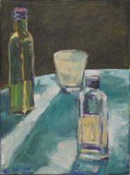 Stillleben im Abendlicht, Öl auf Leinwand, 2013, 40 &times; 30 cm
