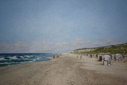 Strand, Öl auf Leinwand, 2011, 80 &times; 120 cm